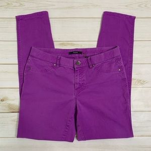 Purple skinny pants by Tahari